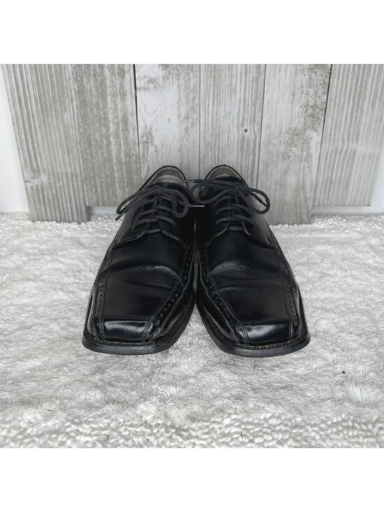 Mens Stacy Adams Black Leather Corrado Bicycle Toe Dress Oxfords Size 8.5 main image 10